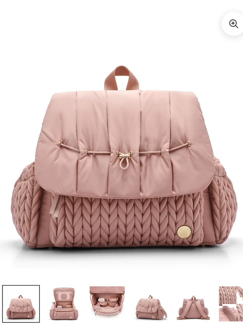 Levy Backpack Dusty Rose Happ brand diaper bag